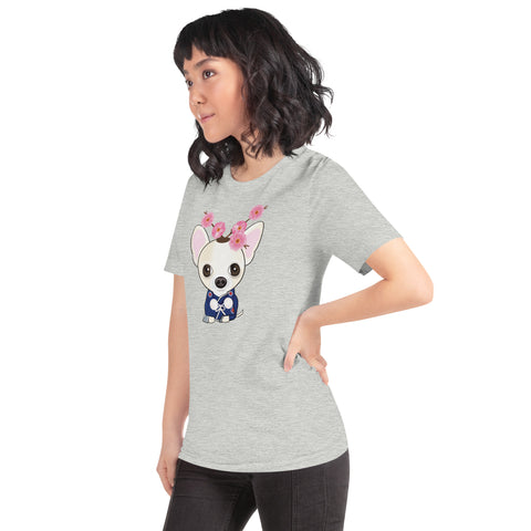 Chihuahua Plum Flower Unisex t-shirt