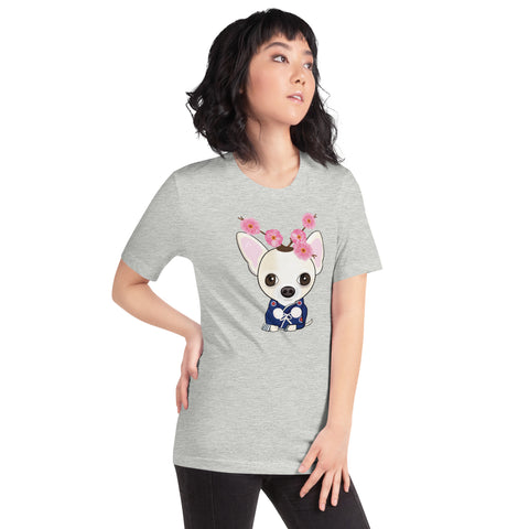 Chihuahua Plum Flower Unisex t-shirt
