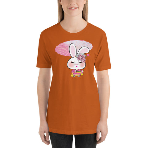 Bon-E Geisha with Parasol Unisex t-shirt