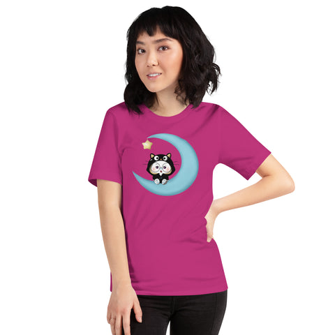 Ben-E Cat Moon Unisex t-shirt