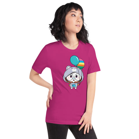 Ben-E Bear Balloons Unisex t-shirt