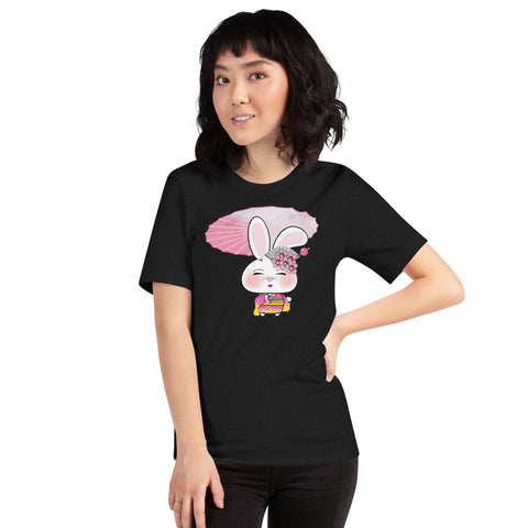 Bon-E Geisha with Parasol Unisex t-shirt