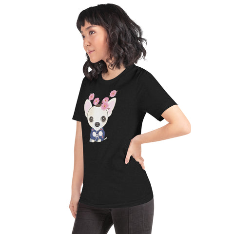 Chihuahua Plum Flower Unisex t-shirt