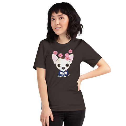 Chihuahua Plum Flower Unisex t-shirt