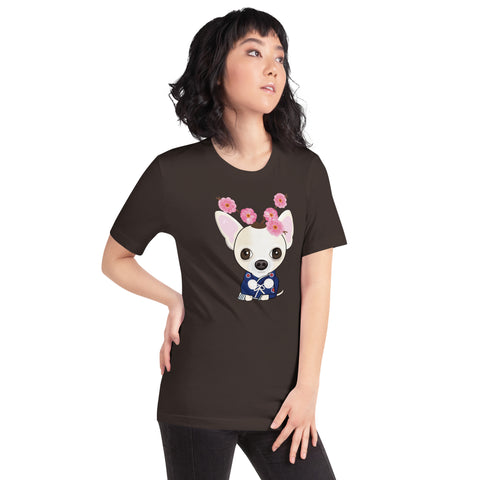 Chihuahua Plum Flower Unisex t-shirt
