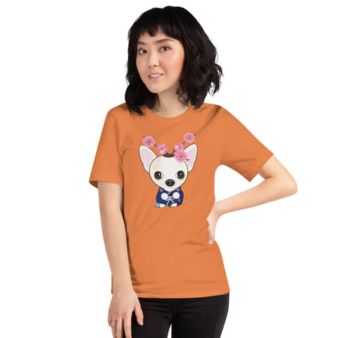 Chihuahua Plum Flower Unisex t-shirt