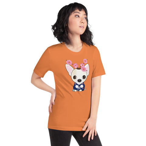 Chihuahua Plum Flower Unisex t-shirt