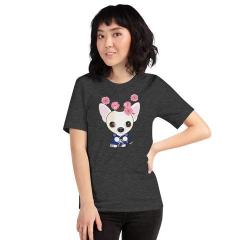 Chihuahua Plum Flower Unisex t-shirt