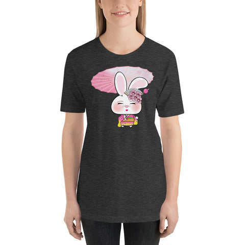 Bon-E Geisha with Parasol Unisex t-shirt