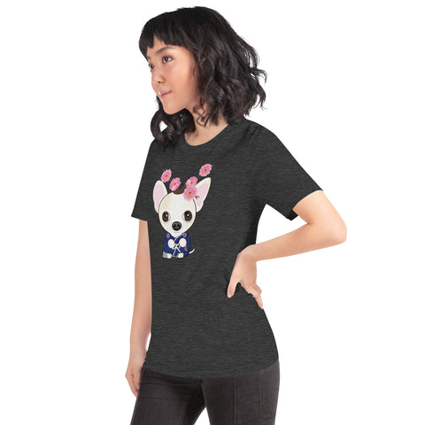 Chihuahua Plum Flower Unisex t-shirt