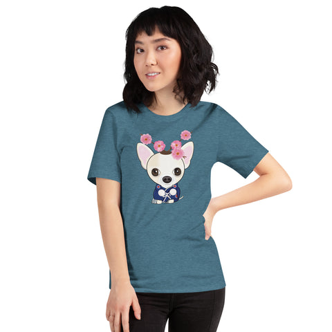 Chihuahua Plum Flower Unisex t-shirt