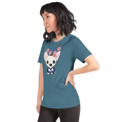 Chihuahua Plum Flower Unisex t-shirt