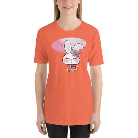 Bon-E Geisha with Parasol Unisex t-shirt