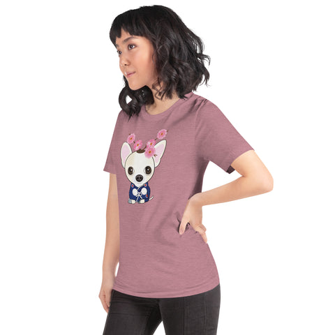Chihuahua Plum Flower Unisex t-shirt