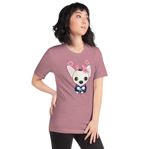 Chihuahua Plum Flower Unisex t-shirt