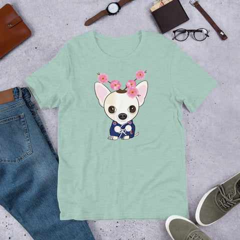 Chihuahua Plum Flower Unisex t-shirt