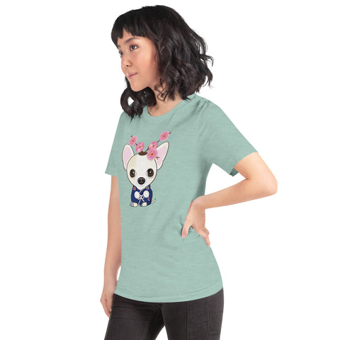 Chihuahua Plum Flower Unisex t-shirt
