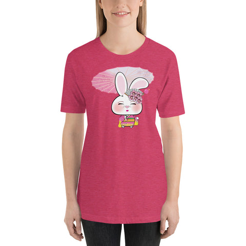 Bon-E Geisha with Parasol Unisex t-shirt