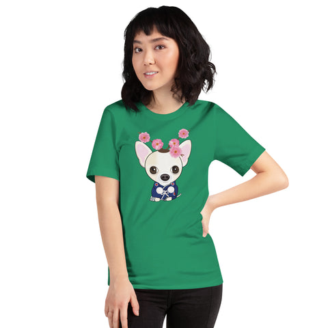 Chihuahua Plum Flower Unisex t-shirt