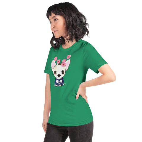 Chihuahua Plum Flower Unisex t-shirt