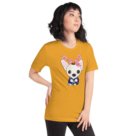 Chihuahua Plum Flower Unisex t-shirt