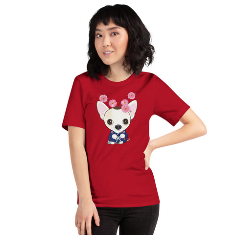 Chihuahua Plum Flower Unisex t-shirt