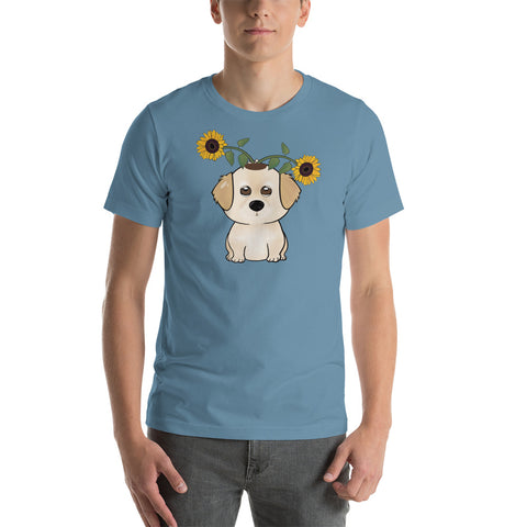 Golden Retriever Sunflowers Unisex t-shirt