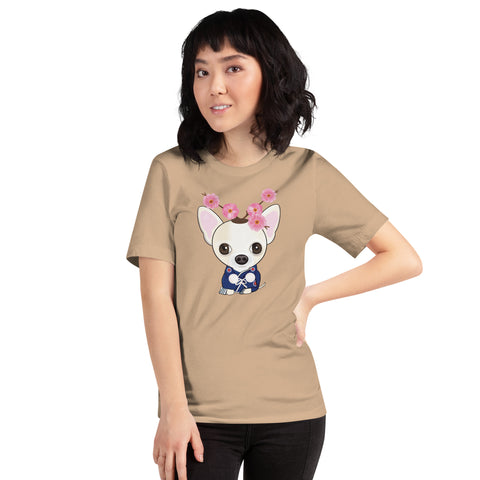 Chihuahua Plum Flower Unisex t-shirt