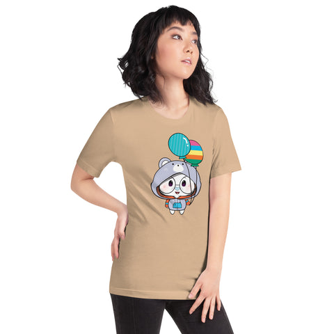 Ben-E Bear Balloons Unisex t-shirt