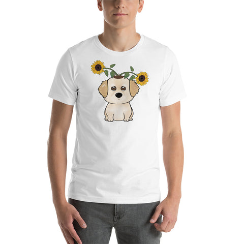 Golden Retriever Sunflowers Unisex t-shirt