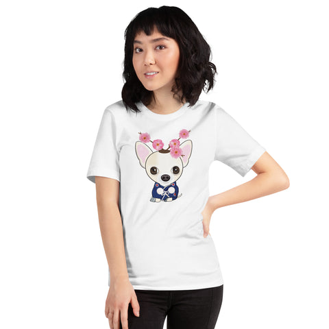 Chihuahua Plum Flower Unisex t-shirt
