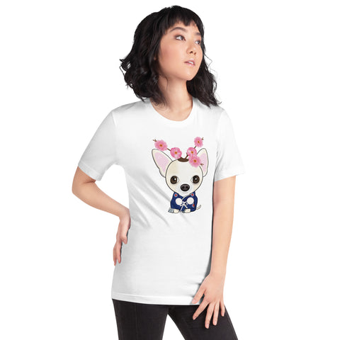Chihuahua Plum Flower Unisex t-shirt