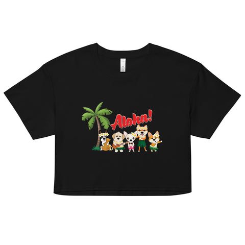 Aloha Dogs Women’s crop top