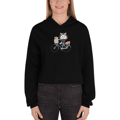 Ben-E Cat Bicycle Crop Hoodie