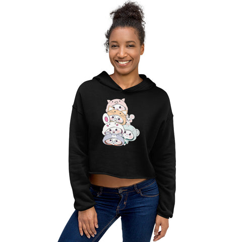 Ben-E & Bon-E Chums Stack Crop Hoodie