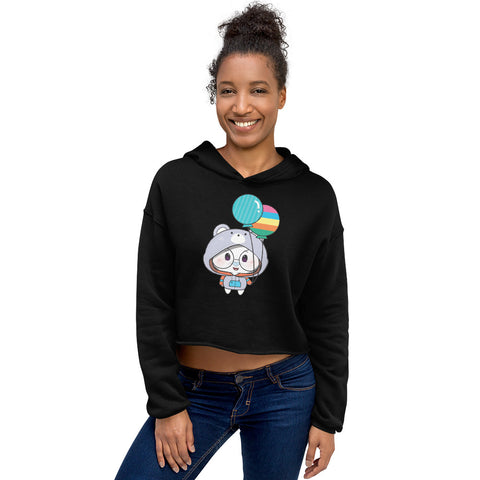 Ben-E Bear Chums Balloons Crop Hoodie