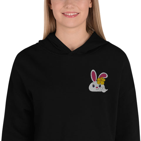 Bon-E Shaka Embroidered Crop Hoodie