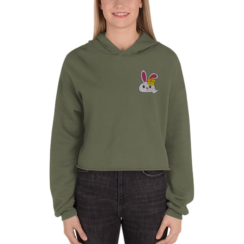 Bon-E Shaka Embroidered Crop Hoodie