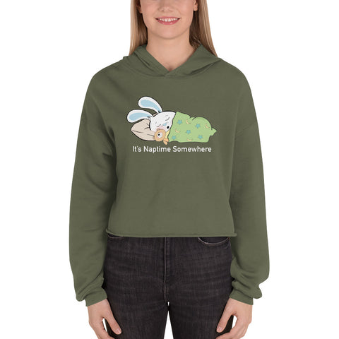Ben-E It's Naptime Somewhere Crop Hoodie