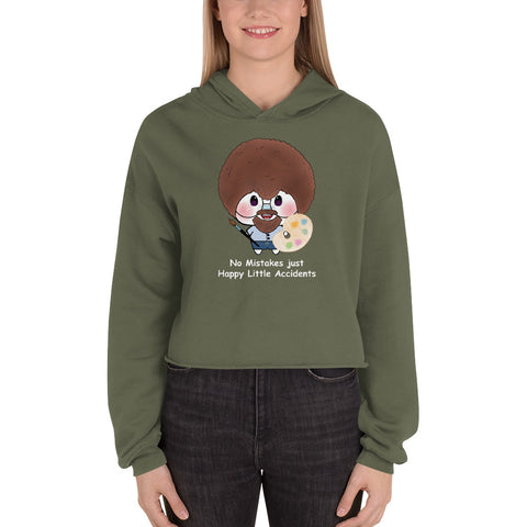Ben-E Ross Happy Little Accidents Crop Hoodie