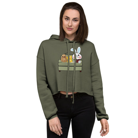 Ben-E Couch Potato Crop Hoodie