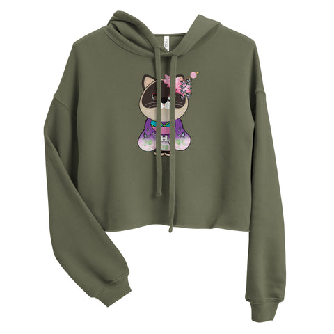 Maya Butterfly Kimono Crop Hoodie
