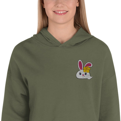 Bon-E Shaka Embroidered Crop Hoodie