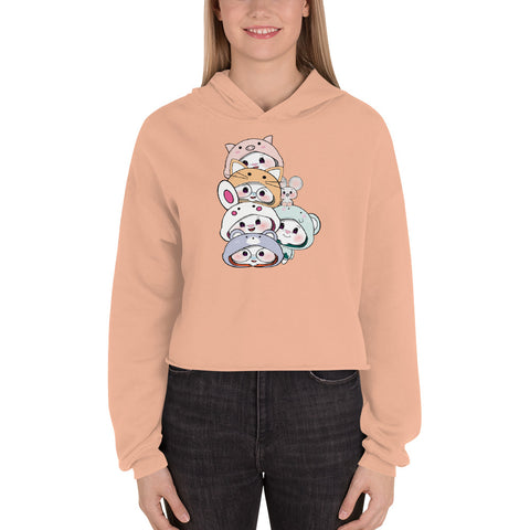 Ben-E & Bon-E Chums Stack Crop Hoodie