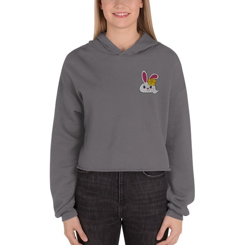 Bon-E Shaka Embroidered Crop Hoodie