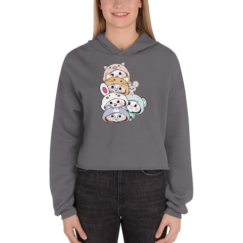 Ben-E & Bon-E Chums Stack Crop Hoodie