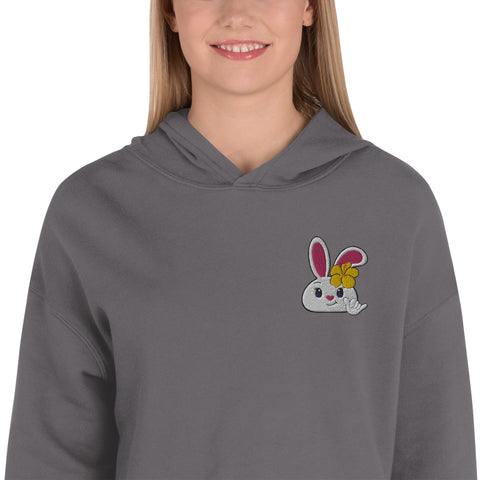 Bon-E Shaka Embroidered Crop Hoodie