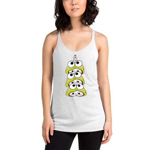 Ben-E Frog Stack Women's Racerback Tank