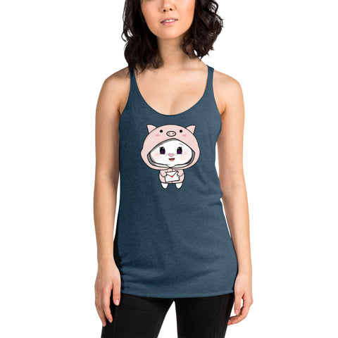 Bon-E Pig Chums Women's Racerback Tank