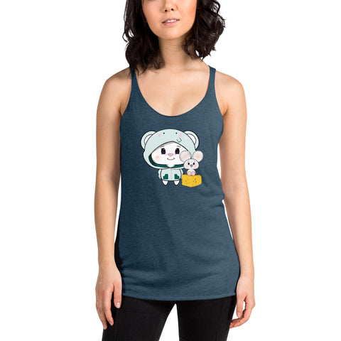 Bon-E Elephant Chums Women's Racerback Tank
